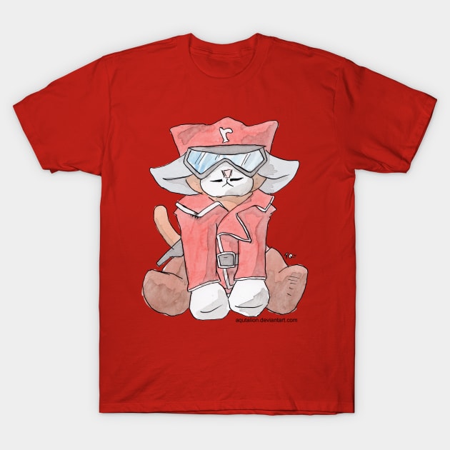 Harlock the Cat cosplay: Red Impulse T-Shirt by Aqutalion